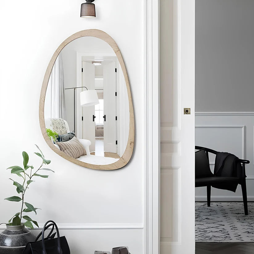 Bamboo Wall Mirror for Living Room - Bond