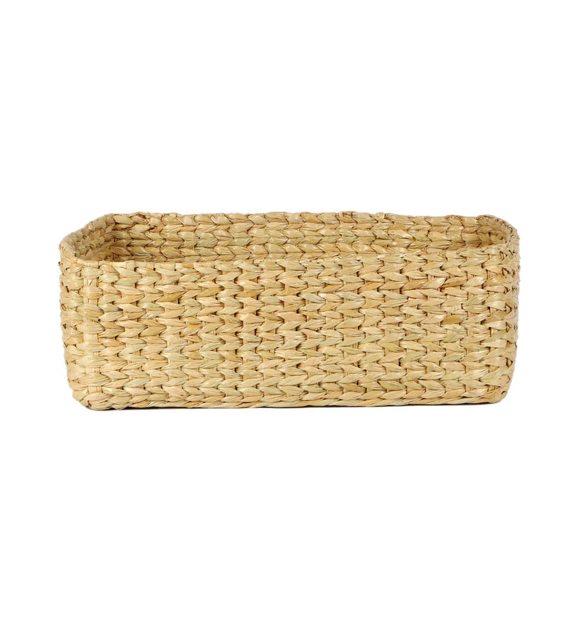 Cane Storage Basket for Living Room | Bamboo Hamper - Naya