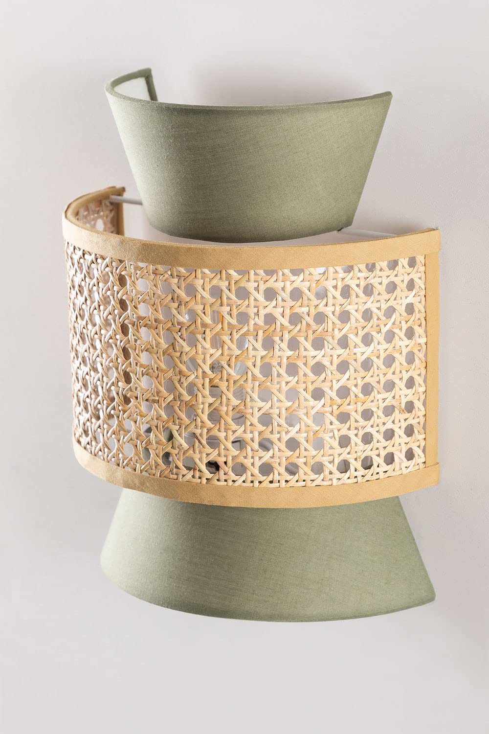 Bamboo Wall lamp for Living Room | Rattan Pendant light |Cane Webbing Wall Lamps-Amber - Luxury Rattan Handicrafts  Lighting > Wall Lamps & Sconce