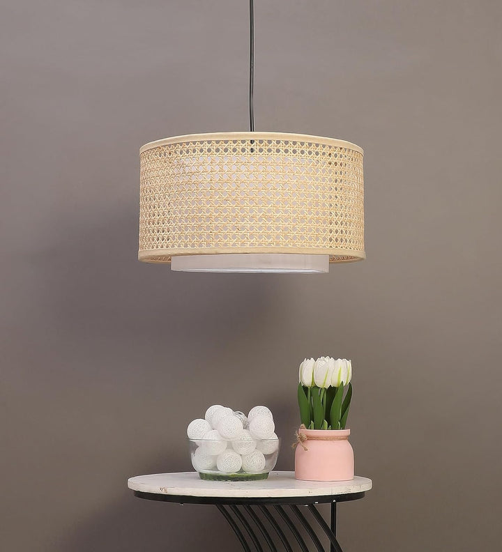 Bamboo Hanging Light for Kitchen | Rattan Pendant Lamp - Levon