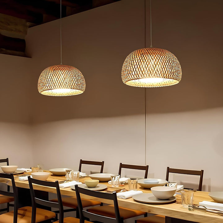 Bamboo Hanging lamp for Living Room | Rattan Hanging lamp | DOME by Luxury Rattan Handicrafts  - Lighting > Pendant Lights