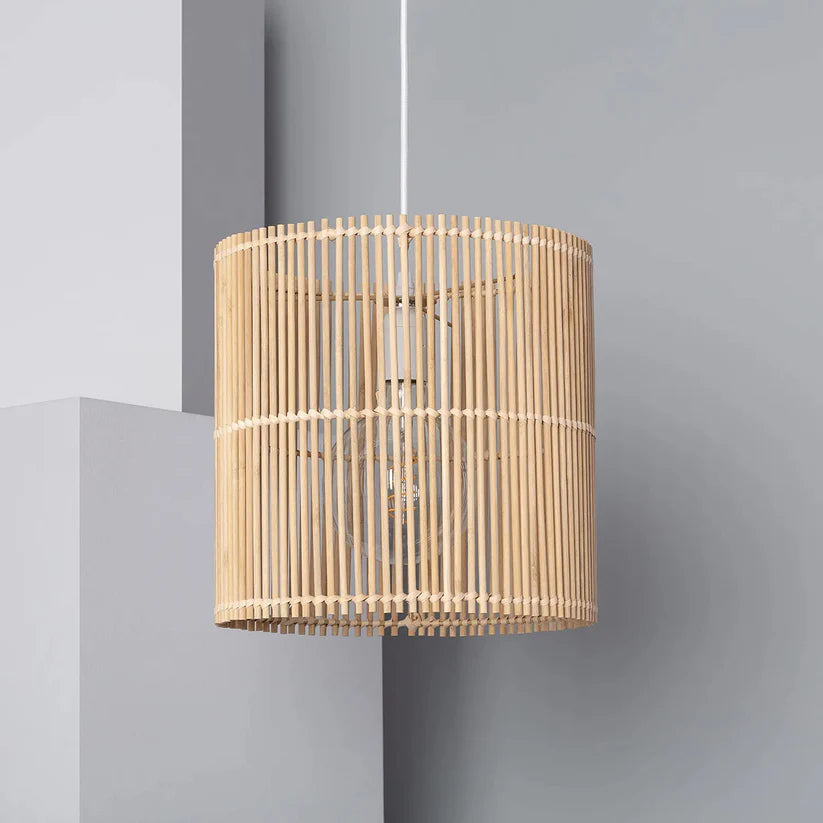 Bamboo Hanging Light for Bedroom | Rattan Pendant Lamp - Avital