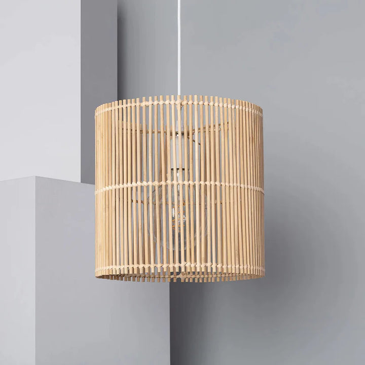 Bamboo Hanging Light for Bedroom | Rattan Pendant Lamp - Avital