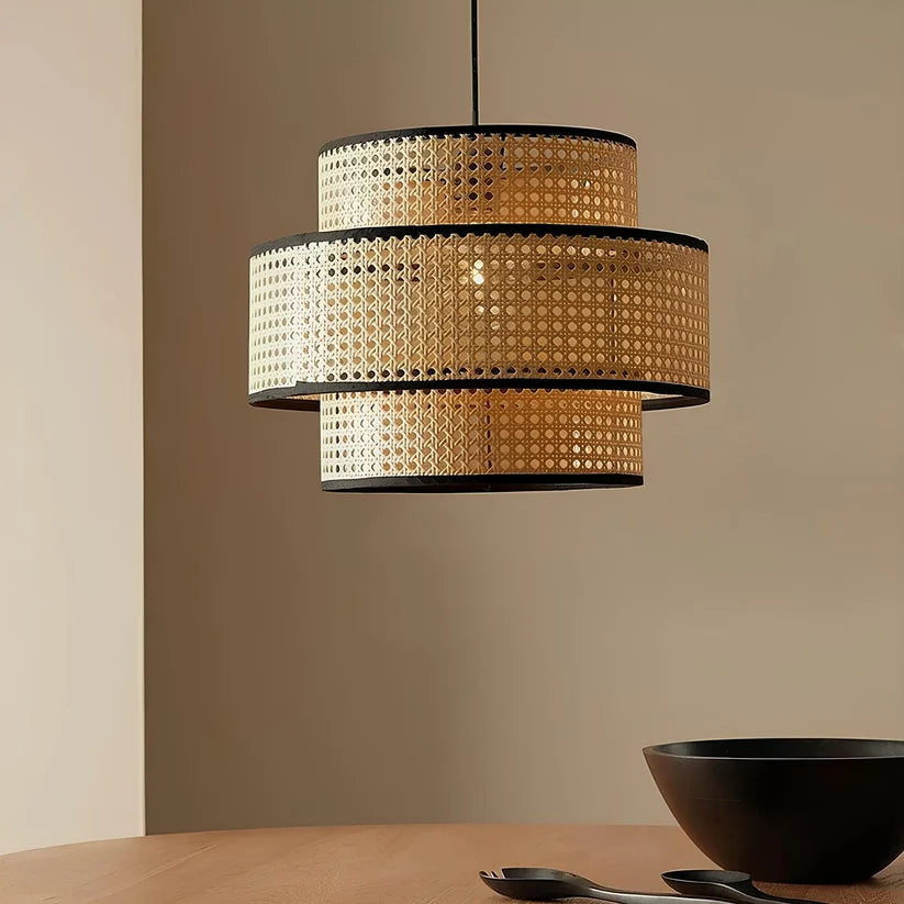 Wicker Ceiling Light for Drawing Room - Larkston