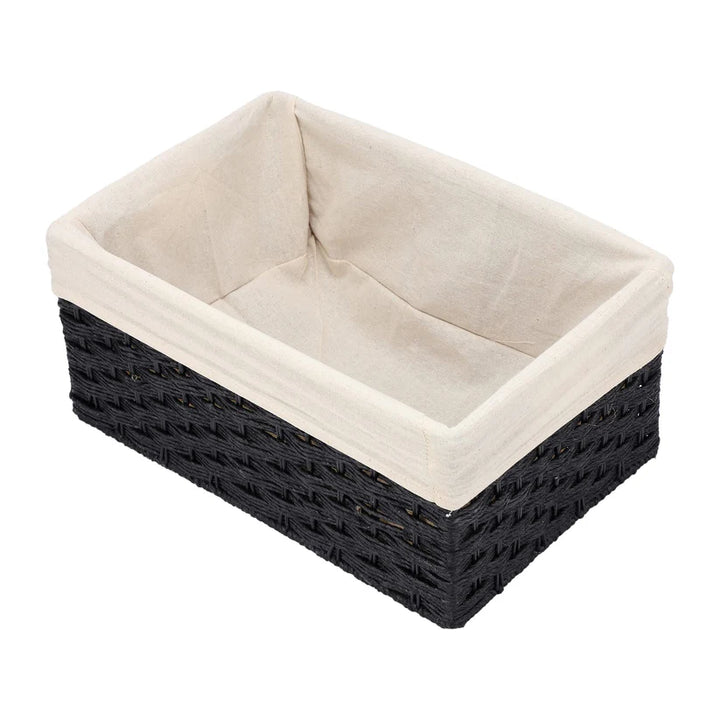 Bamboo Storage Basket 15x10x7 Inch for Bathroom - Ellis