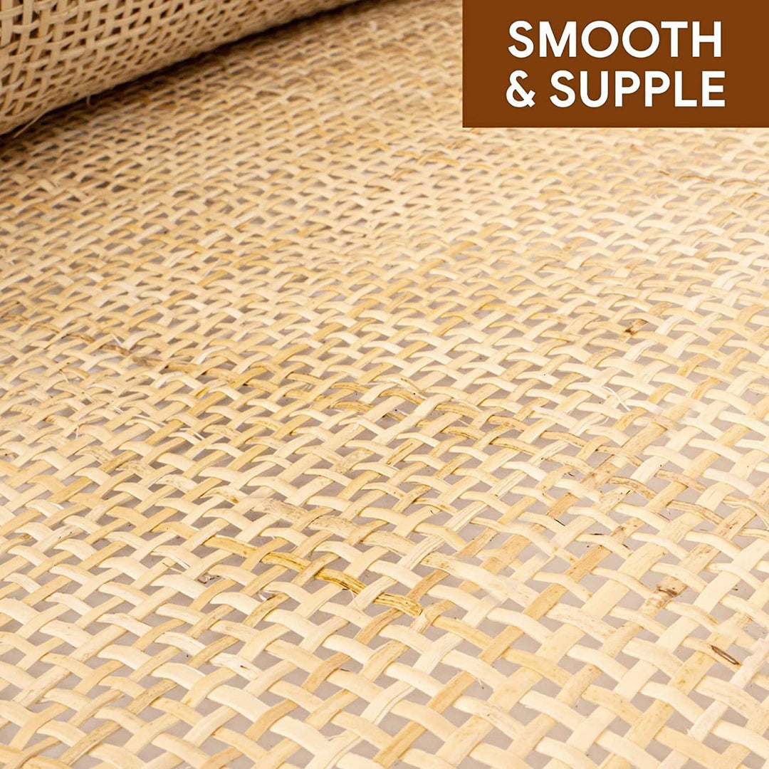 Cane webbing mesh | Rattan webbing mesh - 2 feet x 2 feet (Natural Square Shape) - Luxury Rattan Handicrafts 