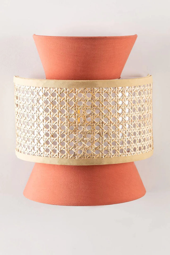 Bamboo Wall Lamp for Living Room | Rattan Wall Light - Aleksandra