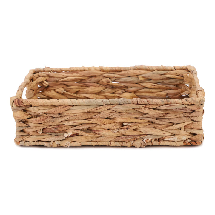 Seagrass Serving Tray with Handles | Wicker Platter for Home - Zandrick