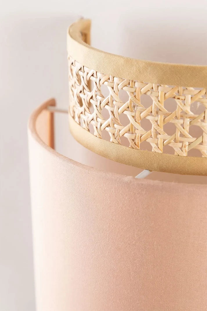 Rattan Wall Lamp for Dining Room | Cane Wall Light - Alice