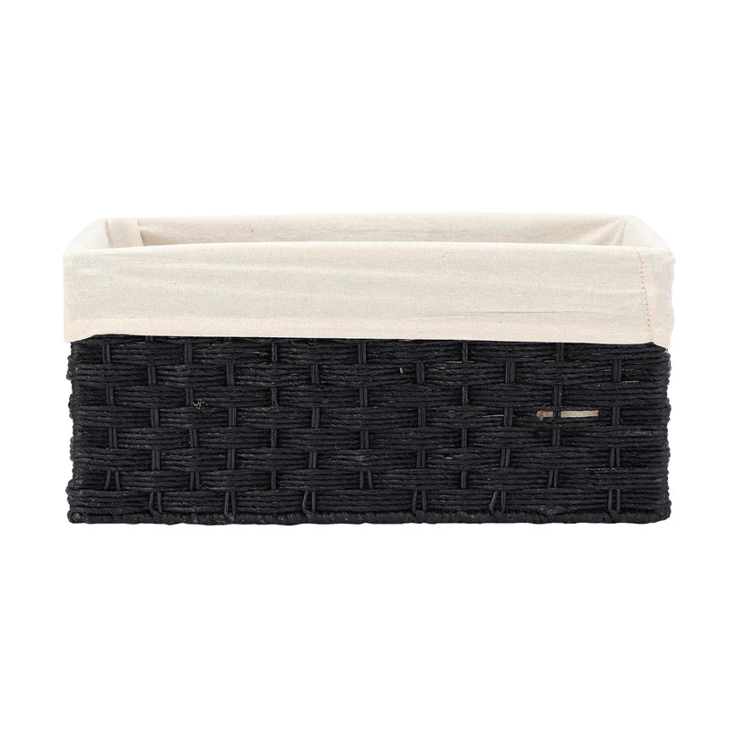 Bamboo Storage Basket 15x10x7 Inch for Bathroom - Ellis