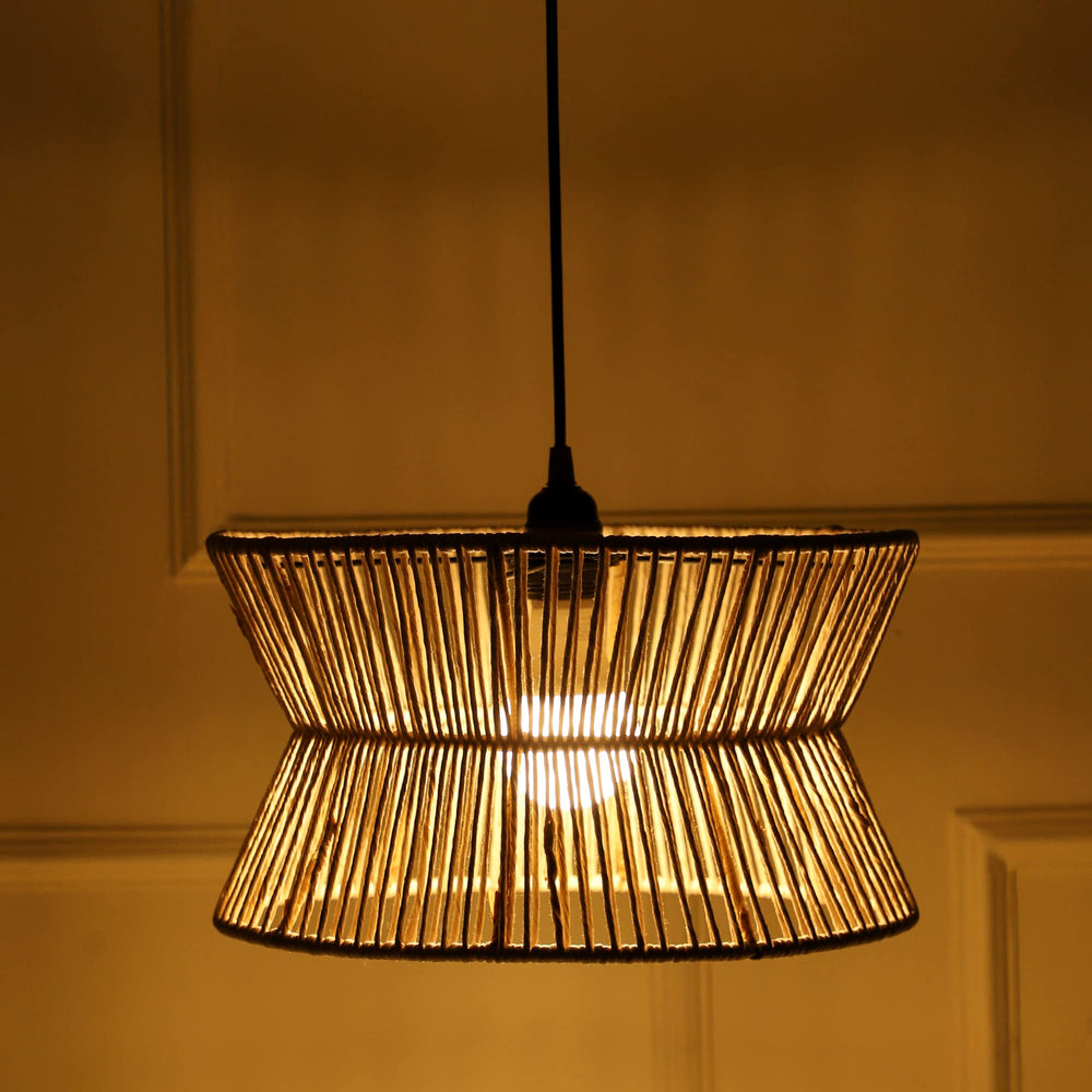 Seagrass Ceiling Light for Living Room - Amani by Luxury Rattan Handicrafts 
