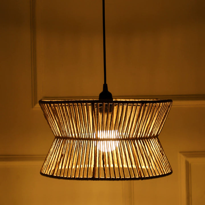 Seagrass Ceiling Light for Living Room - Amani by Luxury Rattan Handicrafts 