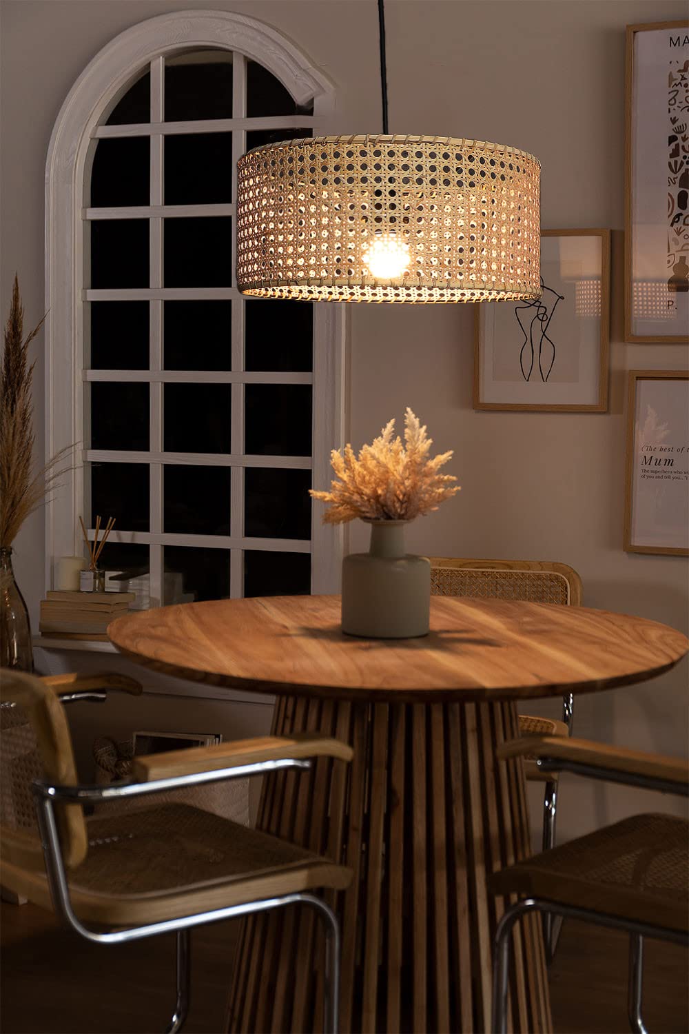 Cane Ceiling Light for Dining Room - Anat