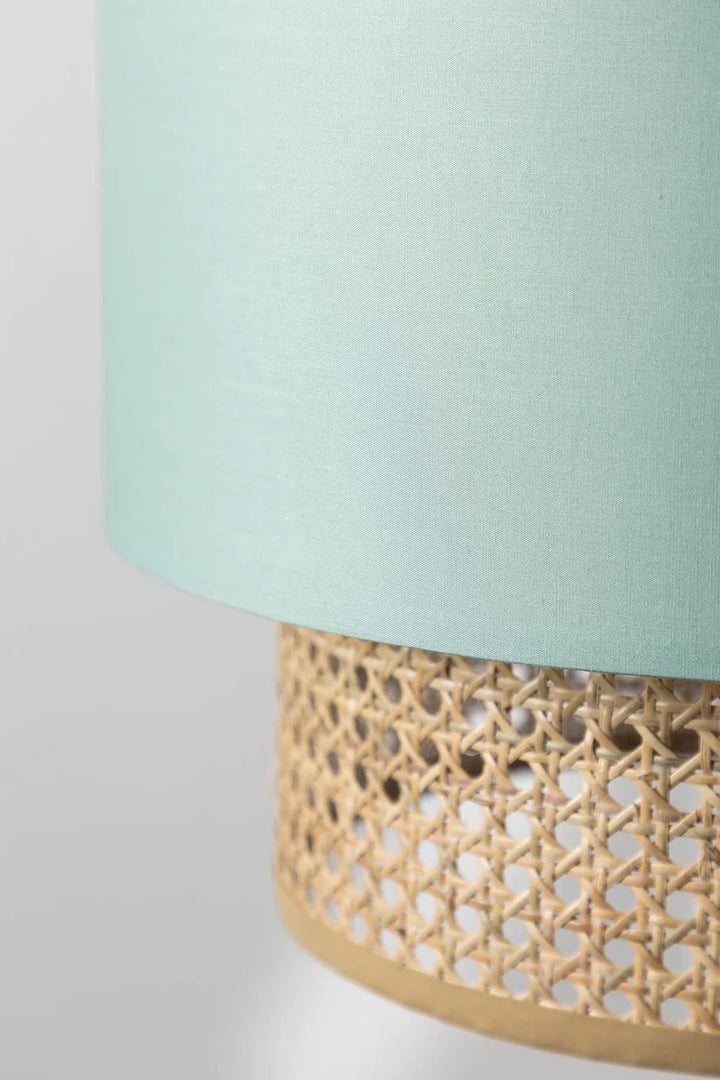 Bamboo Ceiling Light for Living Room | Rattan Flush Mount Lamp - Sutton