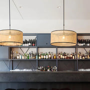 Rattan Hanging Light for Kitchen | Cane Pendant Lamp - Aldwyn