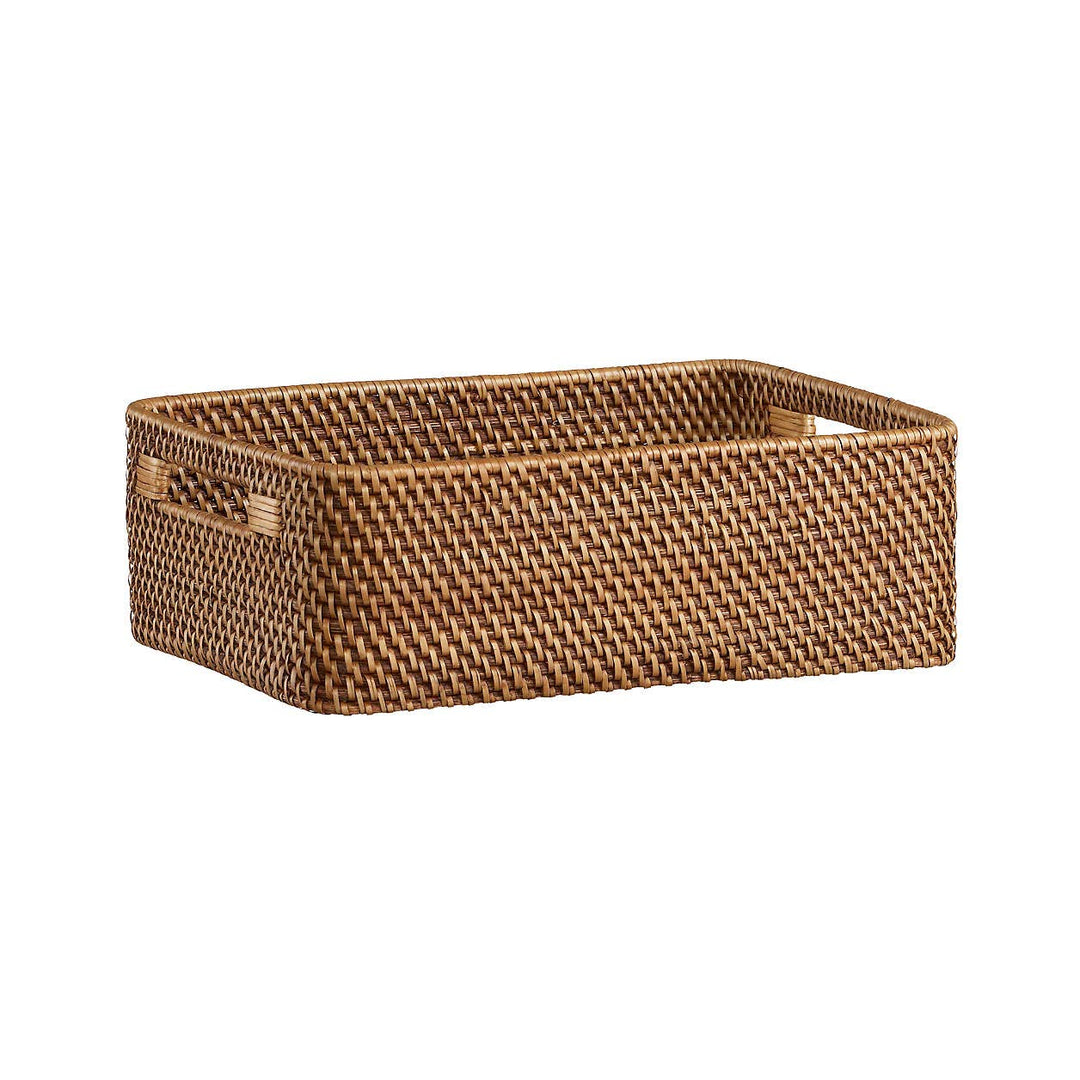 Rattan Wicker Basket for Bathroom | Handmade Storage Organizer - Ulvarston