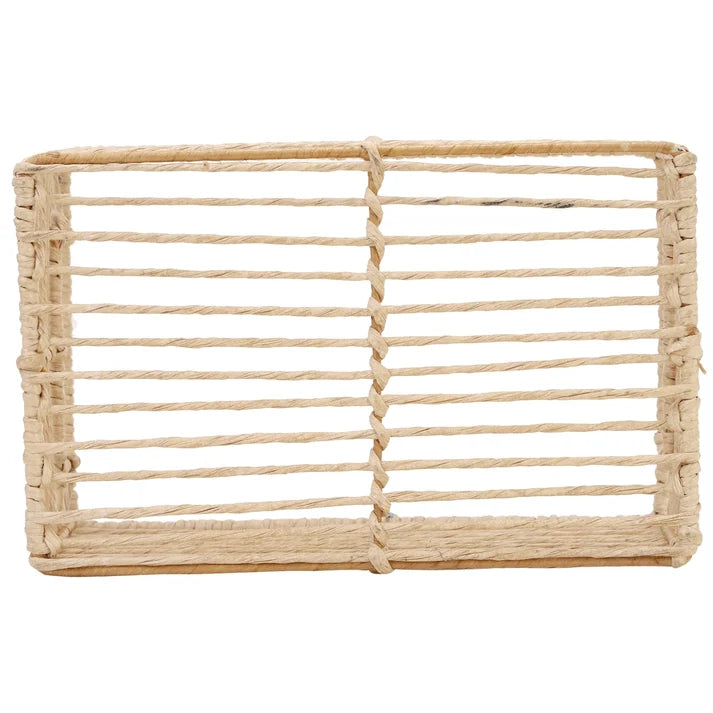 Seagrass Storage Basket Set of 2 | Kauna Grass Wicker Organizer - Osric
