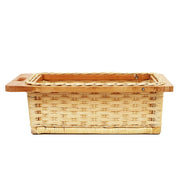 Wicker Basket for Modular Kitchen | Cane Basket 18 x 18 x 8 - Selvi - Luxury Rattan Handicrafts 