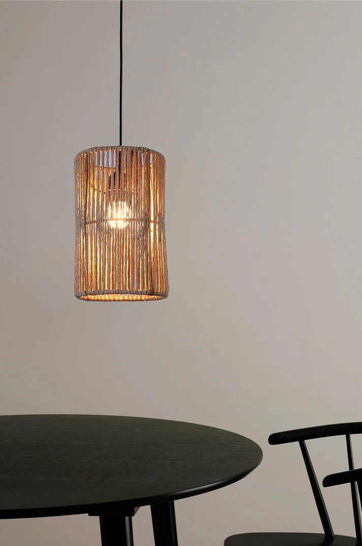 Seagrass Hanging Light for Living Room | Wicker Pendant Lamp - Anissa