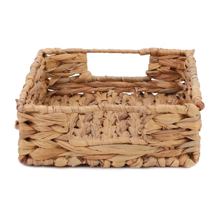 Seagrass Serving Tray with Handles | Wicker Platter for Home - Zandrick