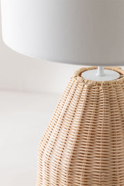 Rattan Table lamp for Living room | Bamboo Bedside table lamp | Cane Table lamp -Asuka by Luxury Rattan Handicrafts 