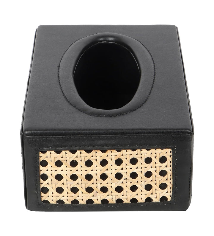 Luxury Rattan Handicrafts  Rattn Tissue Box Holder, Paper Napkin Holder, Cane Tissue Dispenser for Home, Cane Tissue Box for Bathroom, Bedroom, Of