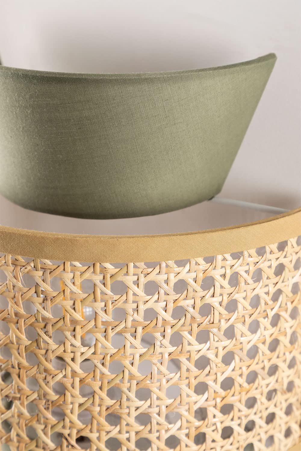 Bamboo Wall lamp for Living Room | Rattan Pendant light |Cane Webbing Wall Lamps-Amber - Luxury Rattan Handicrafts  Lighting > Wall Lamps & Sconce