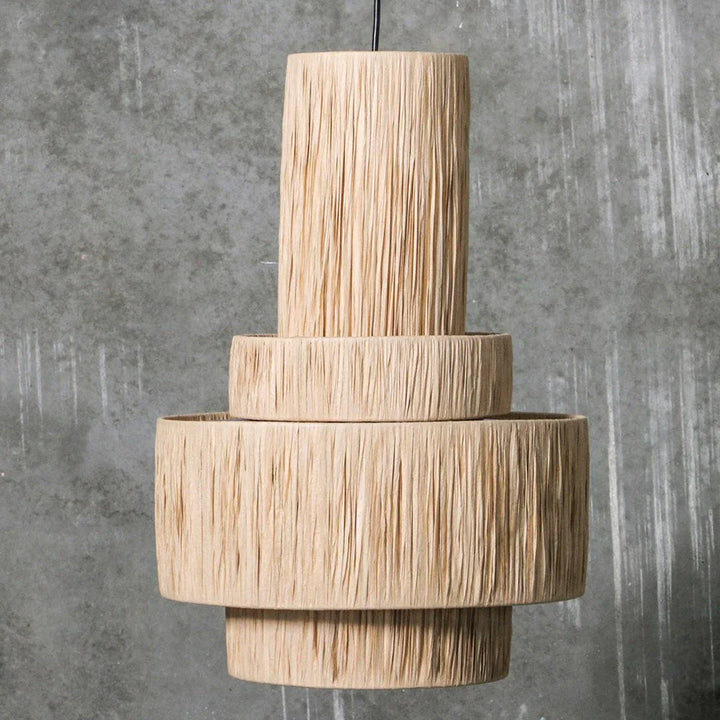 Bamboo Chandelier for Staircase | Cane Hanging Light - Callum