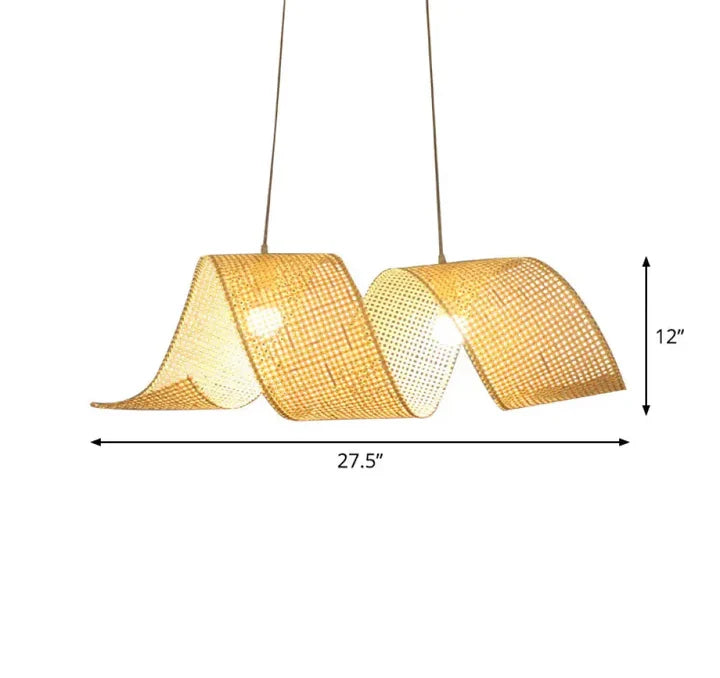 Wicker Hanging Light for Dining Room - Silvano