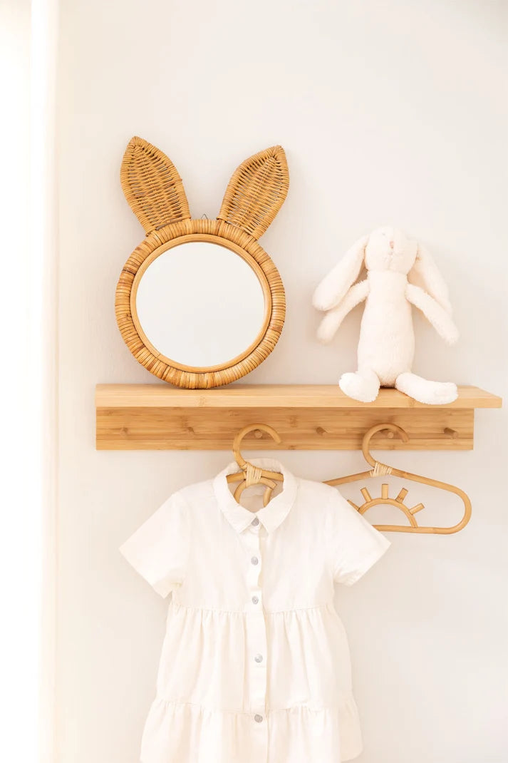 Rattan Wall Mirror for Living Room - Emeric