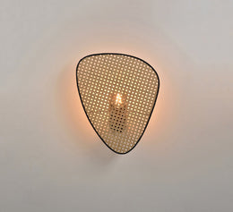 Bamboo Wall Lamp for Bathroom | Wicker Wall Sconce - Noel