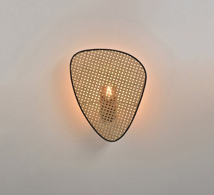 Bamboo Wall Lamp for Bathroom | Wicker Wall Sconce - Noel