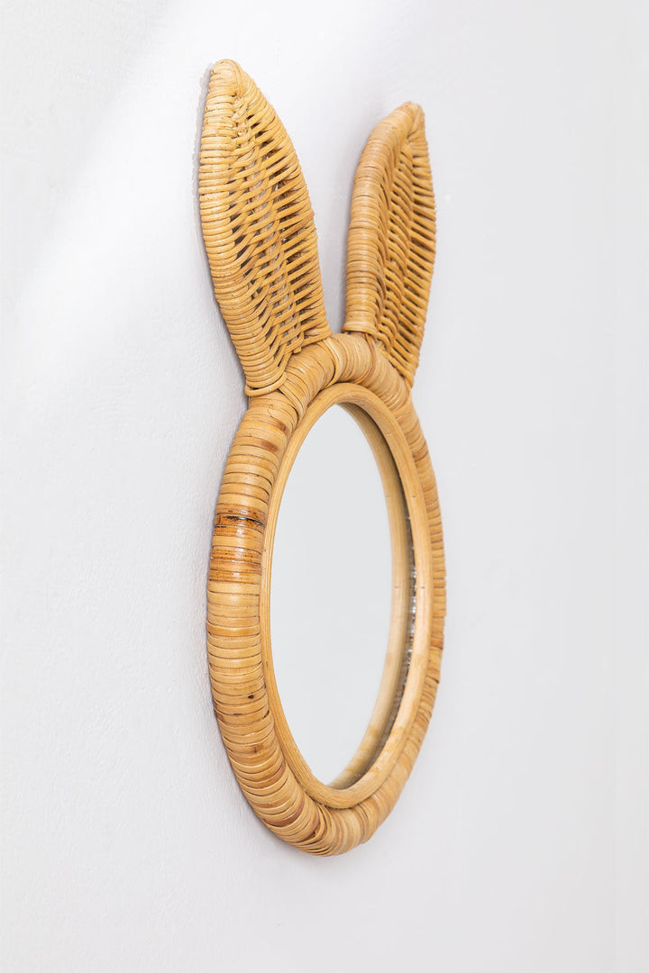 Rattan Wall Mirror for Living Room - Emeric