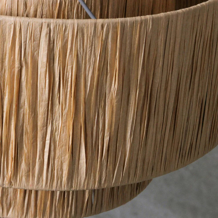 Bamboo Chandelier for Staircase | Cane Hanging Light - Callum