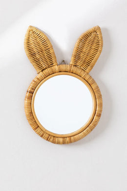 Rattan Wall Mirror for Living Room - Emeric