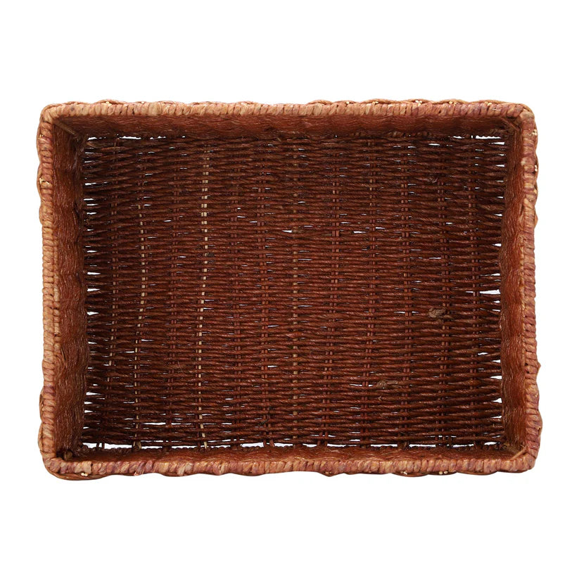 Bamboo Storage Basket 14x11x8 Inch for Home - Darian