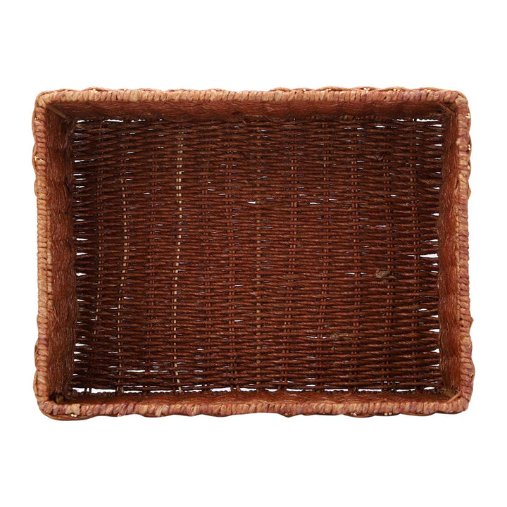 Bamboo Storage Basket 14x11x8 Inch for Home - Darian