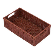 Rattan Storage Basket 16x9x4.5 Inch for Home - Xylander