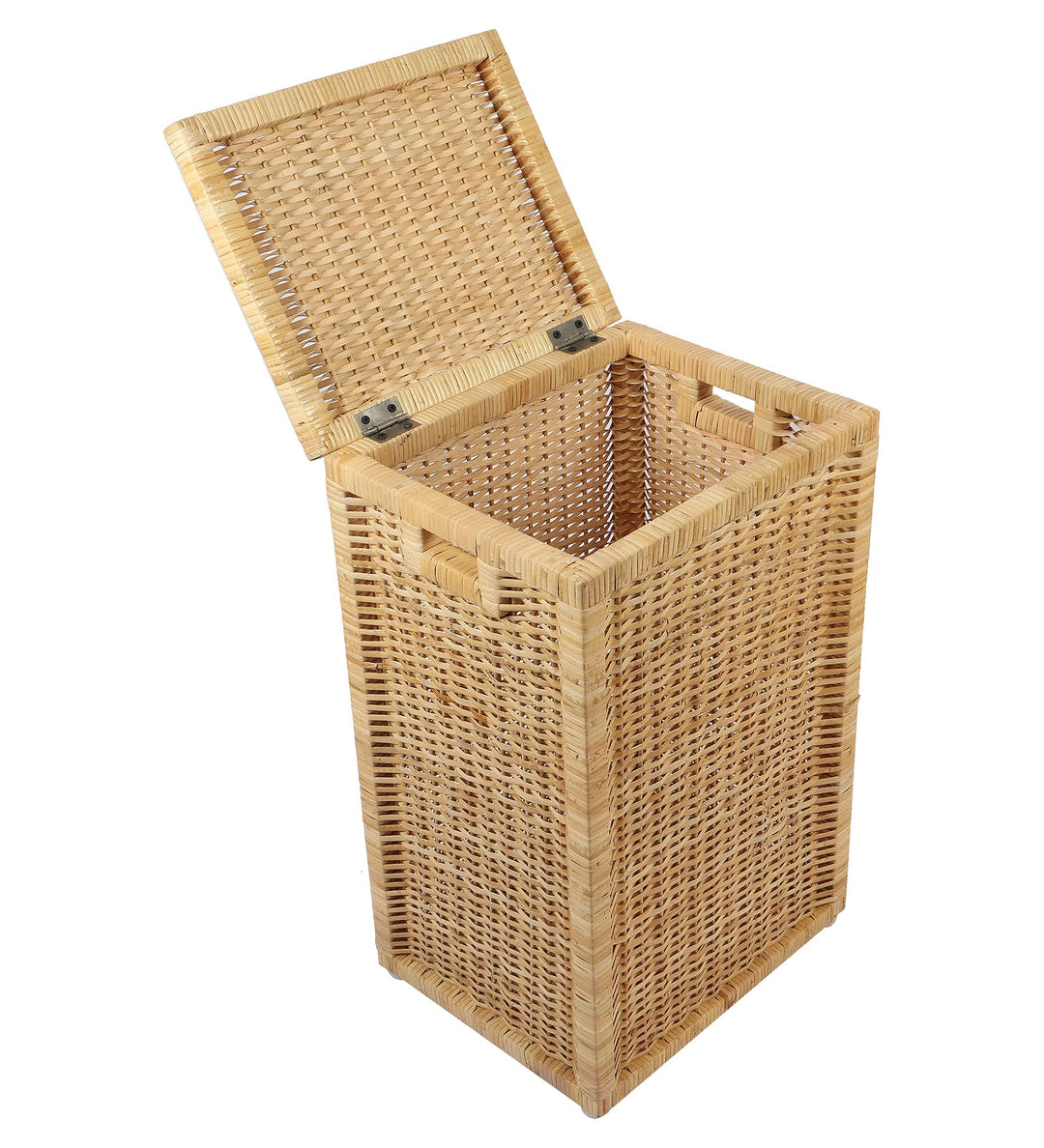 Luxury Rattan Handicrafts  wicker water hyacinth kauna grass bamboo cane Storage Basket with Lids | laundry hampers for bathroom wicker laundry ba
