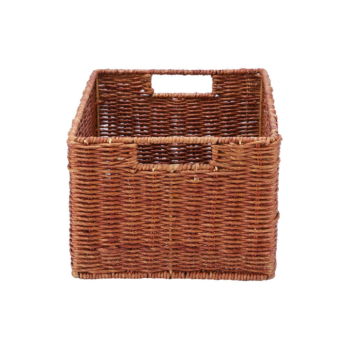 Bamboo Storage Basket 14x11x8 Inch for Home - Darian