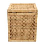 Wicker Storage Basket with Lid for Bathroom - Torrenfield