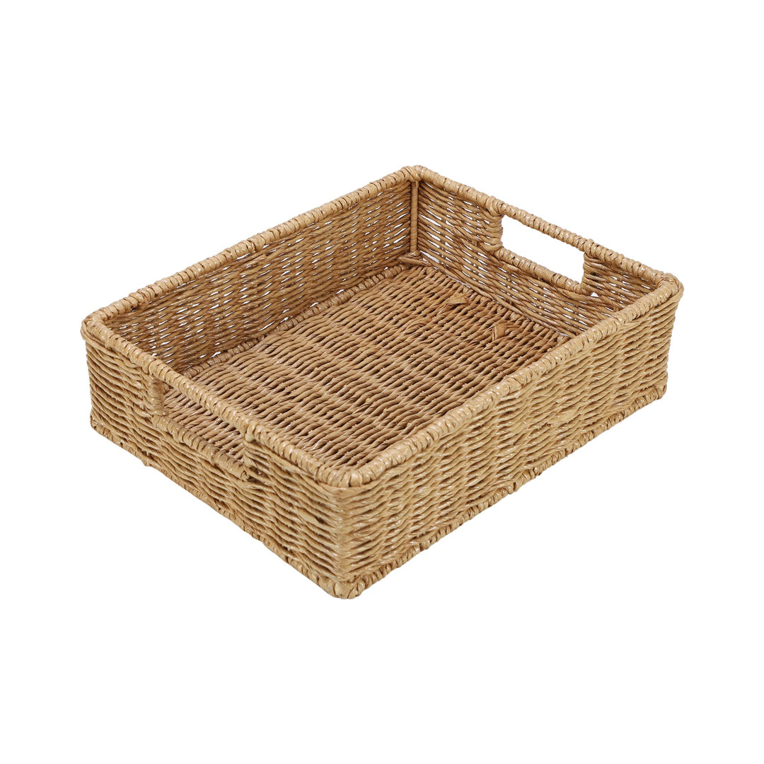 Seagrass Storage Basket 12x8x4 Inch for Bathroom - Baxendale