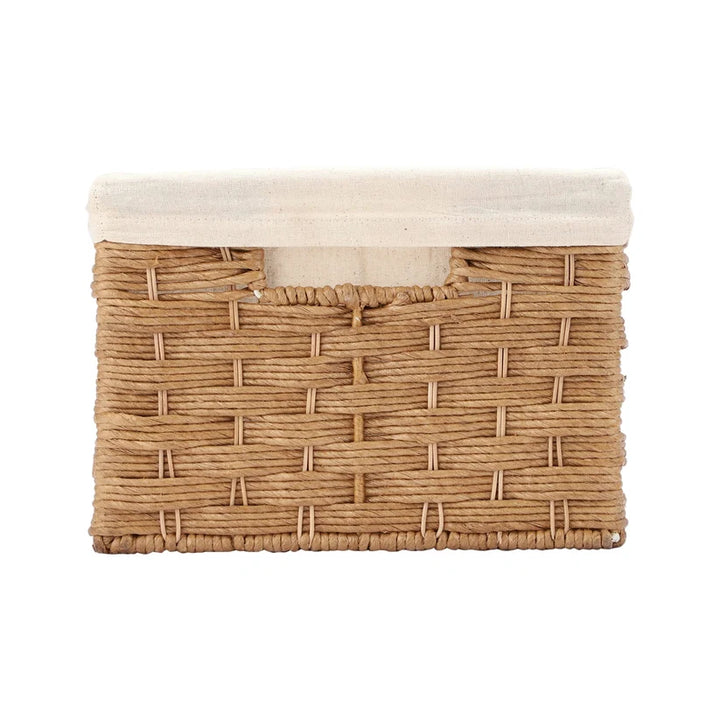 Bamboo Wicker Basket for Bathroom | Storage Organizer - Zephyr