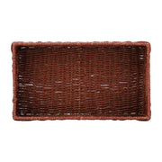 Rattan Storage Basket 16x9x4.5 Inch for Home - Xylander
