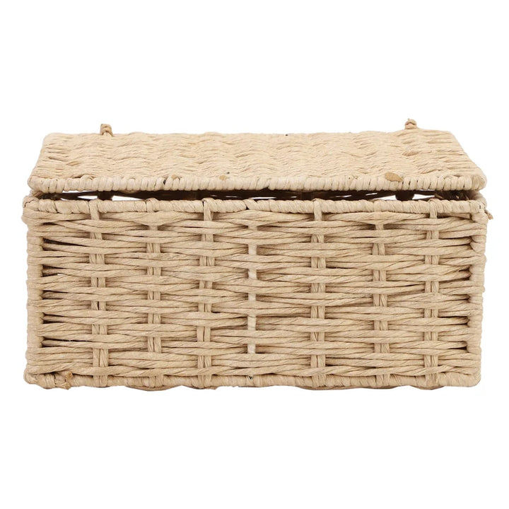 Kauna Grass Storage Basket with Lid - Kaine