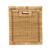 Wicker Storage Basket with Lid for Bathroom - Torrenfield
