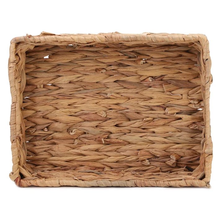 Seagrass Serving Tray with Handles | Wicker Platter for Home - Zandrick