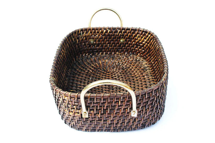 Bamboo Storage Basket for Bathroom - Amara