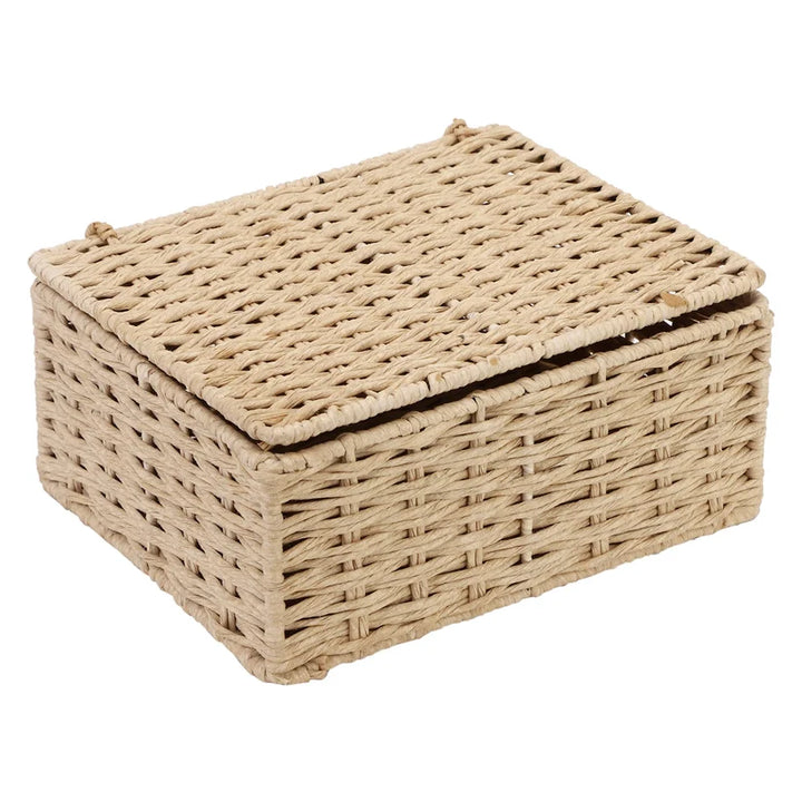 Kauna Grass Storage Basket with Lid - Kaine