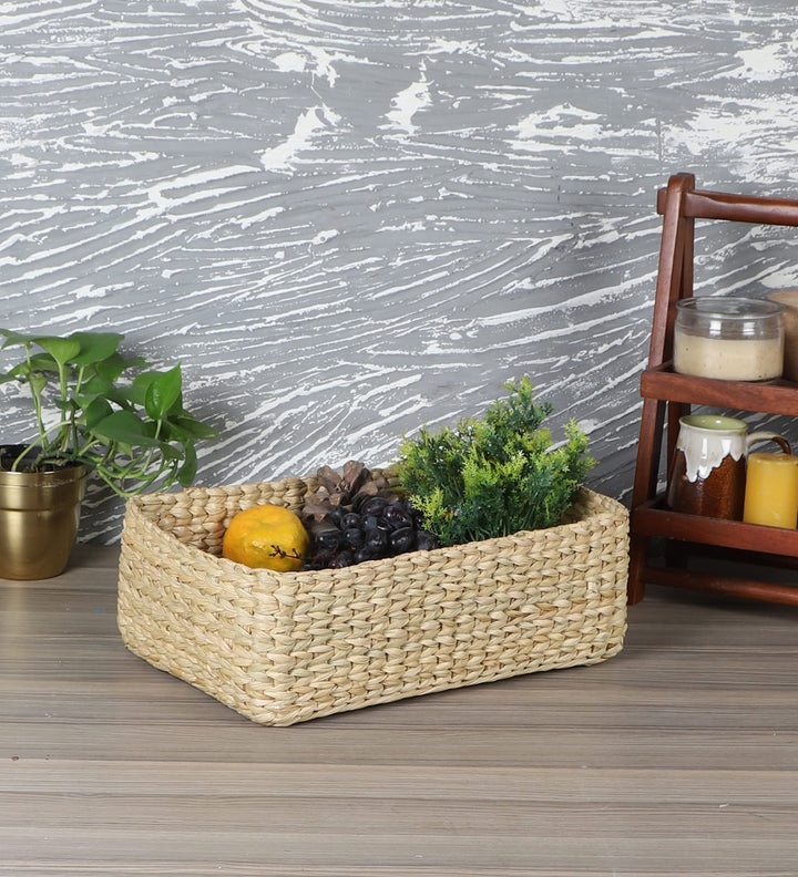 Cane Storage Basket for Bedroom | Bamboo Hamper - Stellan